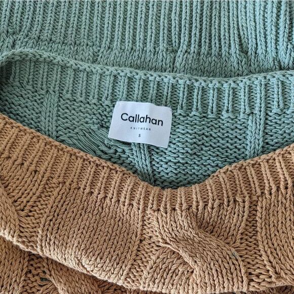 NWT Callahan Knitwear Colorblock Boatneck Knit Sweater Size Small - Picture 10 of 11